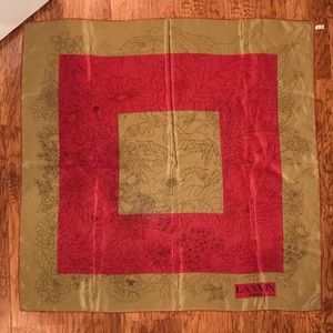 authentic LANVIN silk scarf
